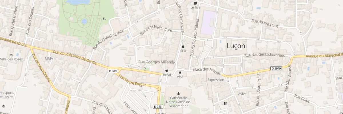 Plan du 3 Rue georges clemenceau à Luçon