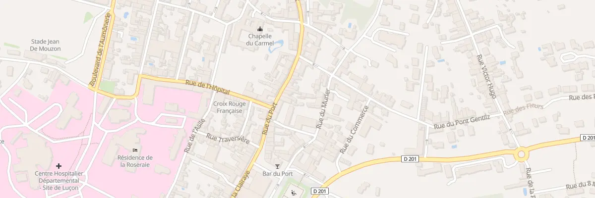 Plan du 45 Rue du port à Luçon