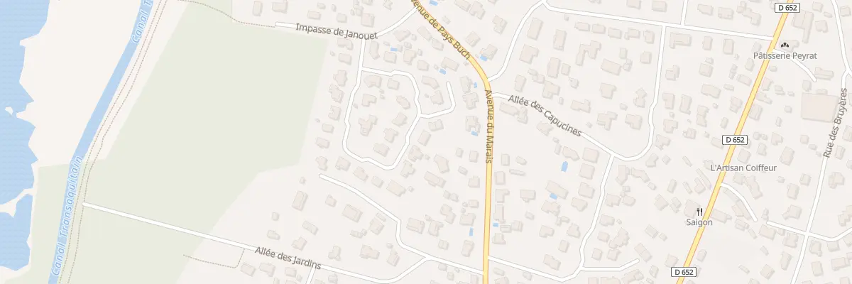 Plan du 179 Rue des Daphnés à Biscarrosse