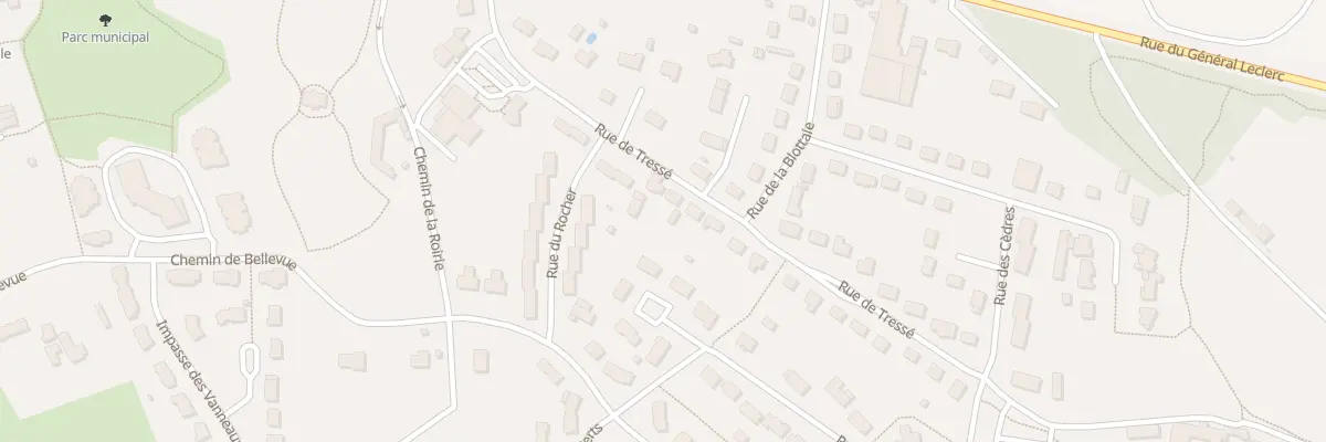 Plan du 26 Rue de tressé à Ombrée d’Anjou