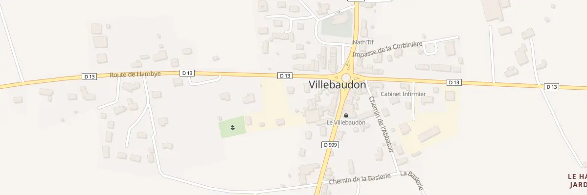 Plan du 11 Rte de Hambye à Villebaudon