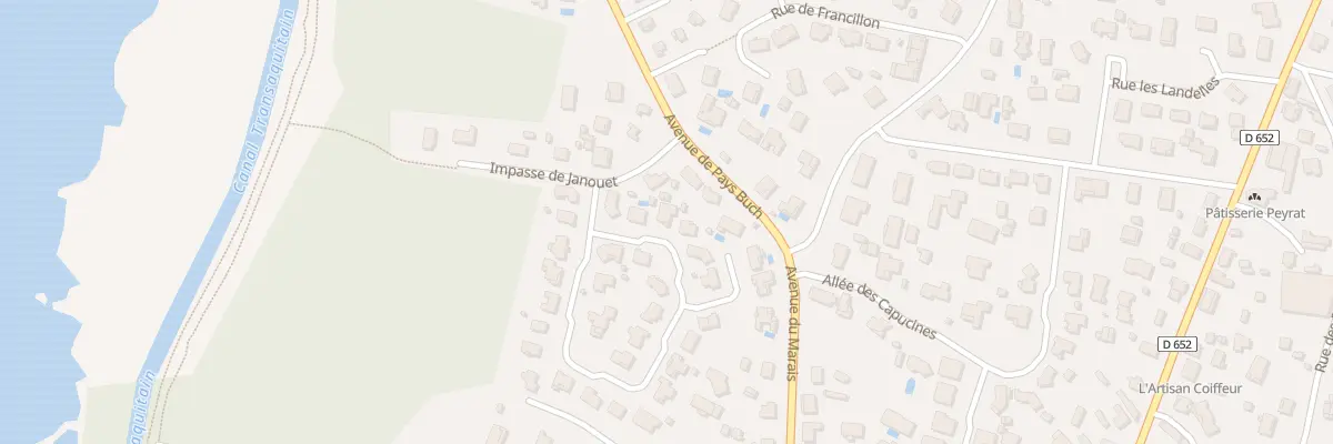 Plan du 89 Rue des Daphnés à Biscarrosse