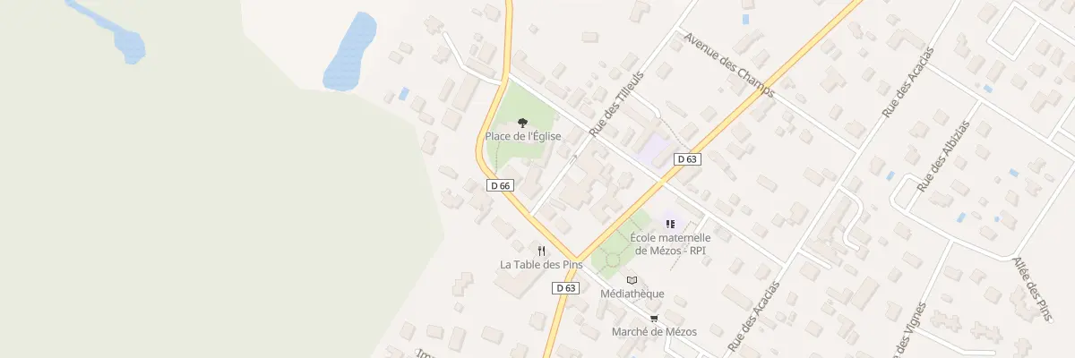 Plan du 9007 Rue des Tilleuls à Mézos