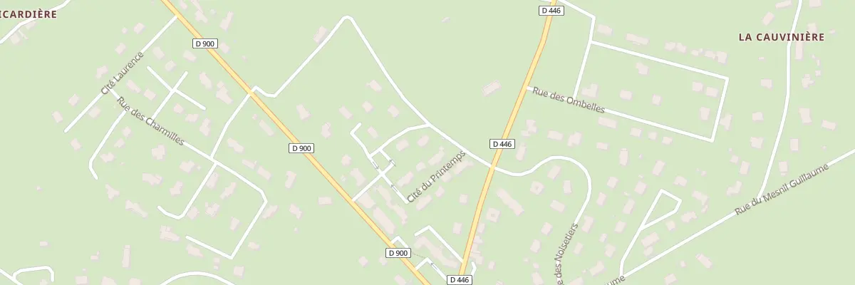 Plan du 1 Res des Pommiers à Thèreval