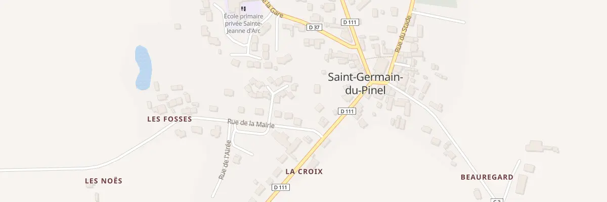 Plan du 2 Rue de la Mairie à Saint-Germain-du-Pinel