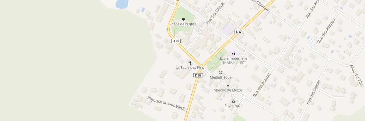 Plan du 84 Le Bourg à Mézos