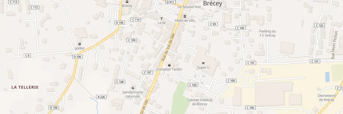 Plan du 19 Rue du Val de Sée à Brécey