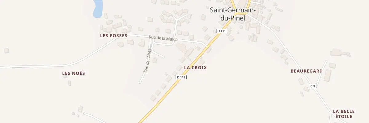 Plan du 5261 Le Bourg à Saint-Germain-du-Pinel