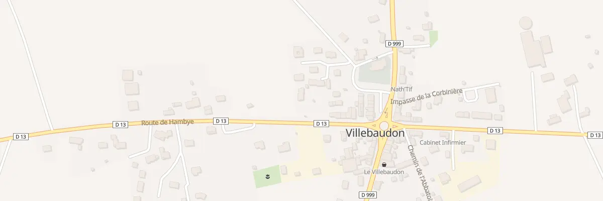 Plan du 10 Rte de Hambye à Villebaudon