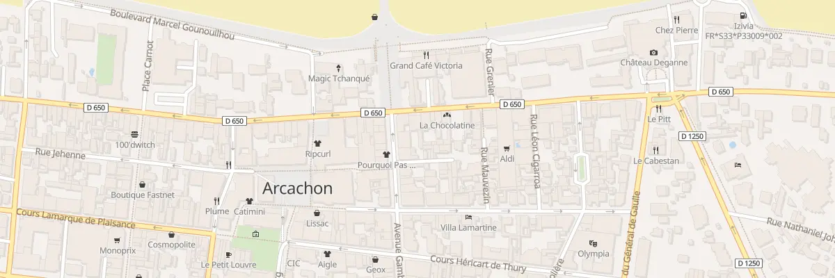 Plan du 244 Bd de la Plage à Arcachon
