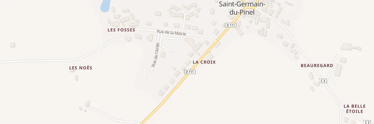 Plan du 5272 Le Bourg à Saint-Germain-du-Pinel
