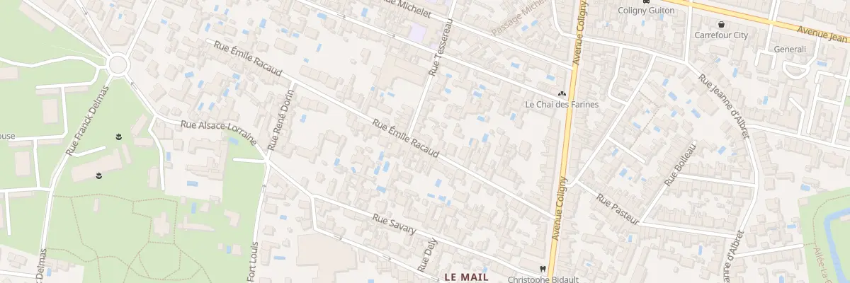 Plan du 22 Rue Émile Racaud à La Rochelle