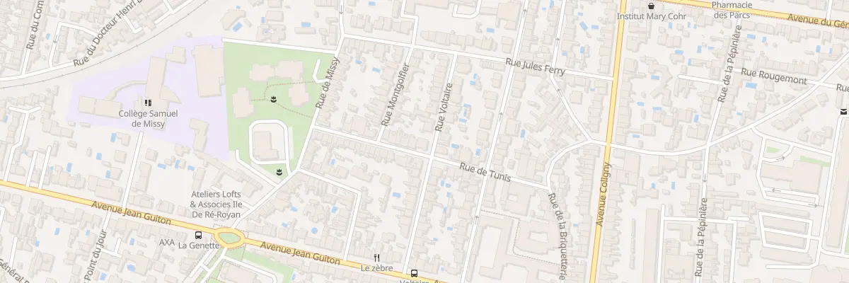 Plan du 22 Rue de Tunis à La Rochelle
