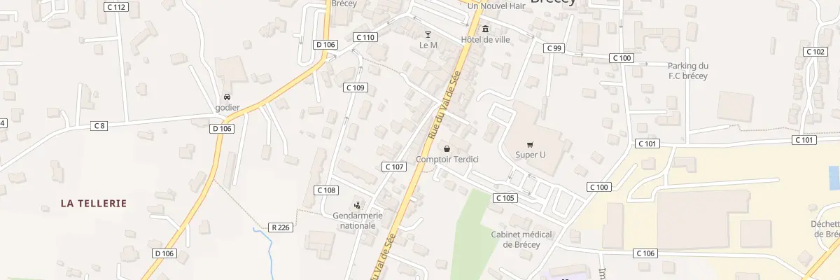 Plan du 18 Rue du Val de Sée à Brécey