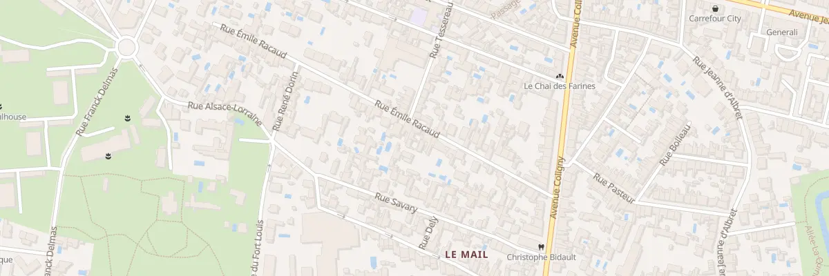 Plan du 25B Rue Émile Racaud à La Rochelle