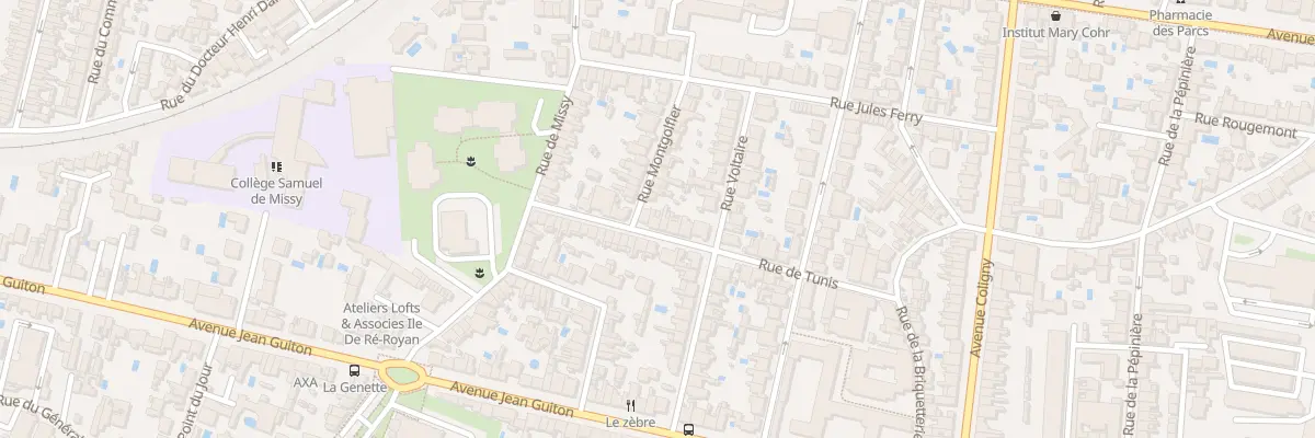 Plan du 30 Rue de Tunis à La Rochelle