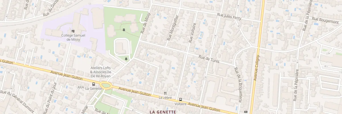 Plan du 17 Rue de Tunis à La Rochelle