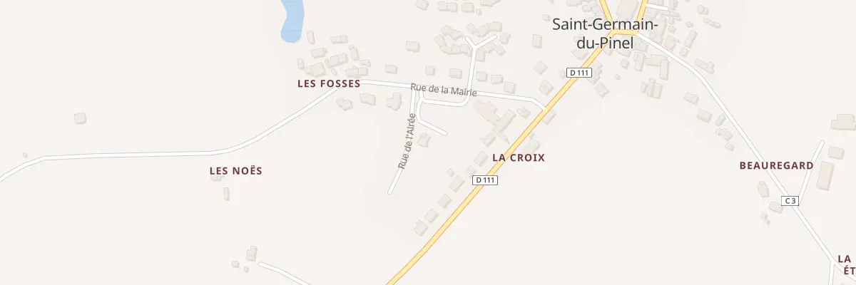 Plan du 2 Rue de l’Airée à Saint-Germain-du-Pinel