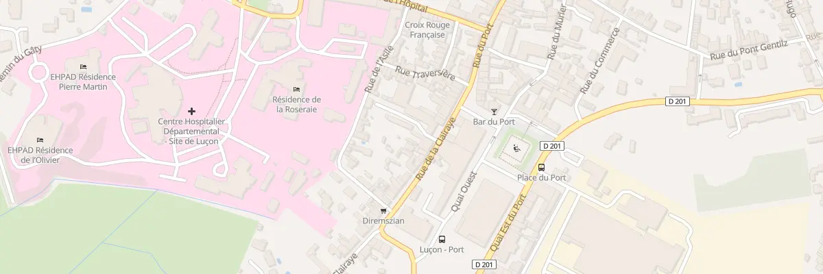 Plan du 8 Rue de la clairaye à Luçon