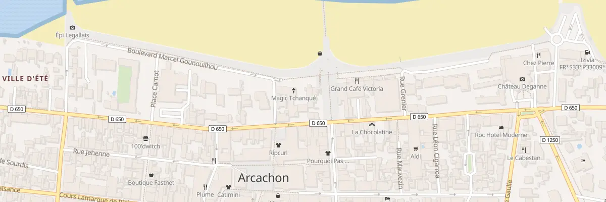 Plan du 193 Bd de la Plage à Arcachon