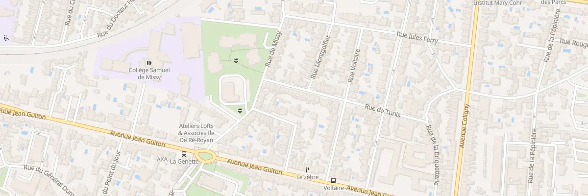 Plan du 25 Rue de Tunis à La Rochelle