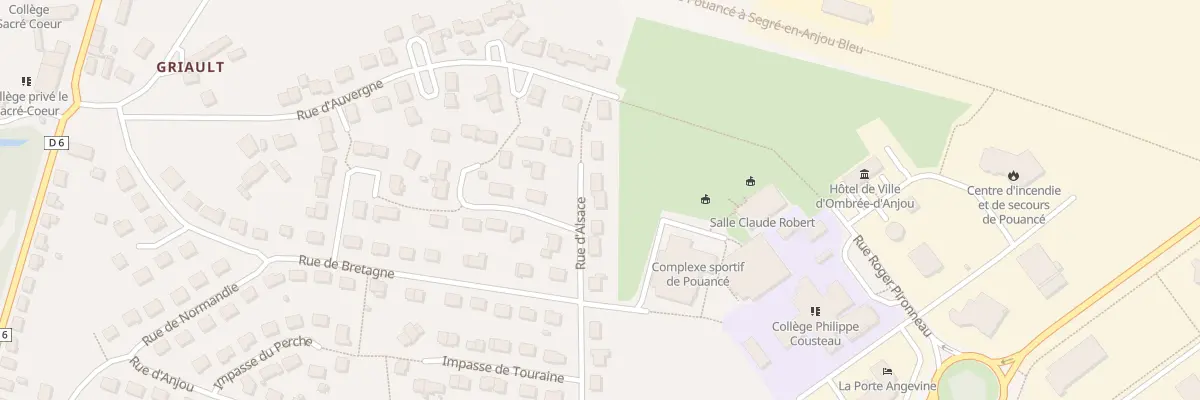 Plan du 8 Rue d’alsace à Ombrée d’Anjou