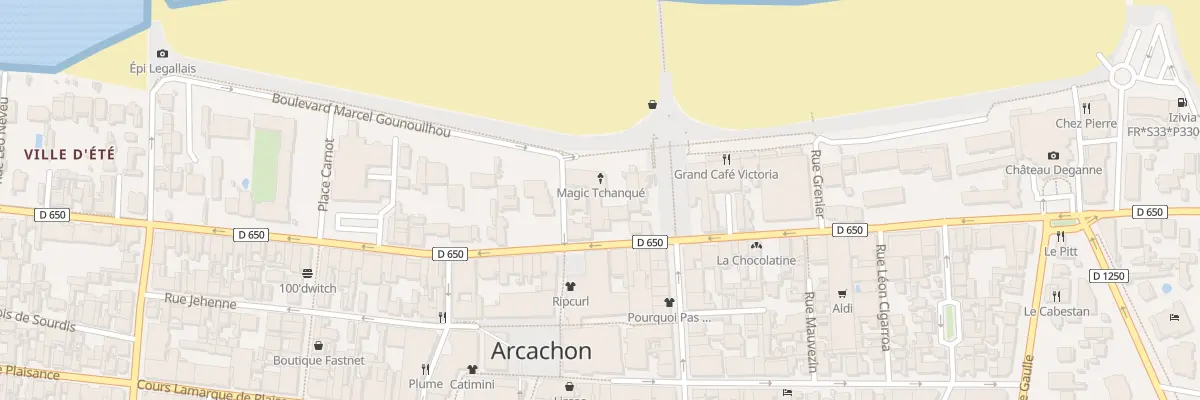Plan du 195 Bd de la Plage à Arcachon