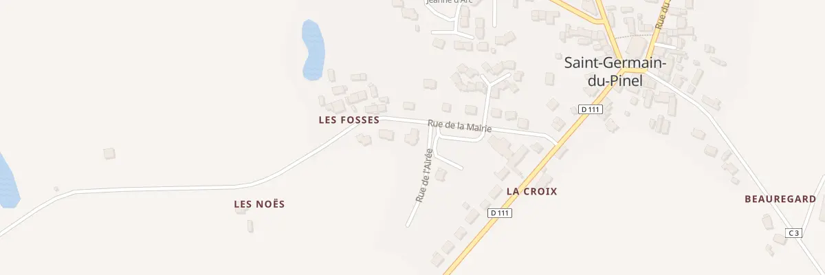 Plan du 3 Rue de la Mairie à Saint-Germain-du-Pinel