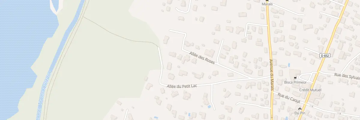 Plan du 223 All des Roses à Biscarrosse