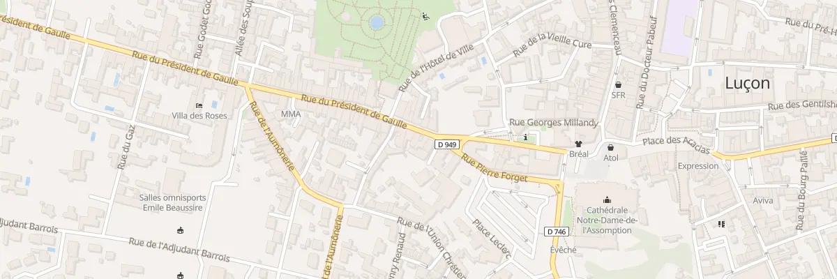 Plan du 5 Rue du Presid de Gaulle à Luçon