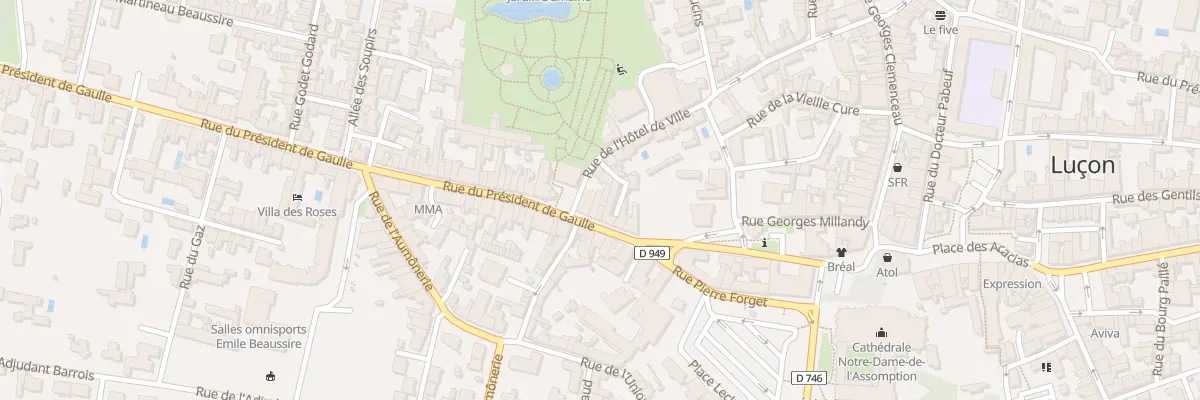 Plan du 10 Rue du Presid de Gaulle à Luçon