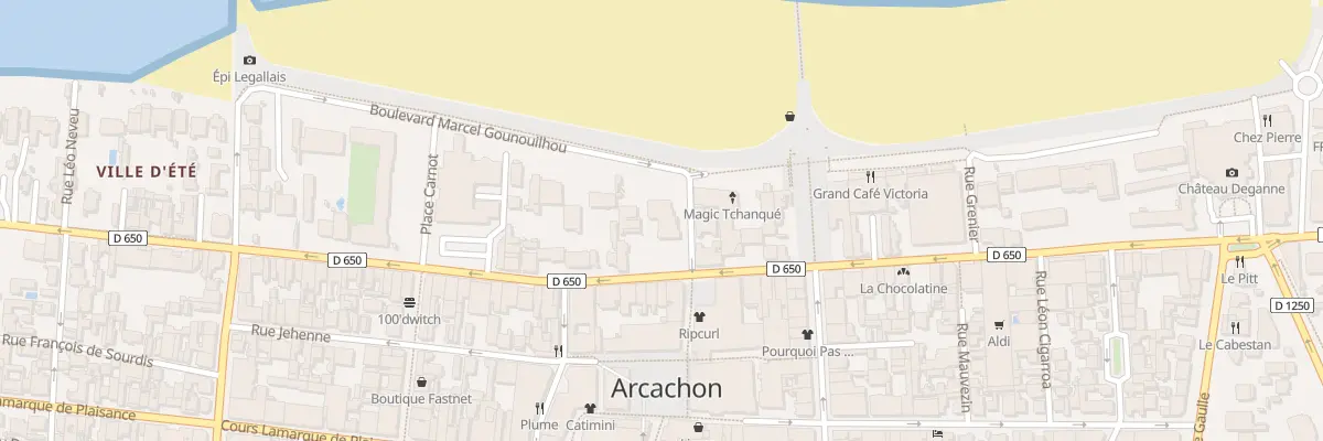 Plan du 199 Bd de la Plage à Arcachon