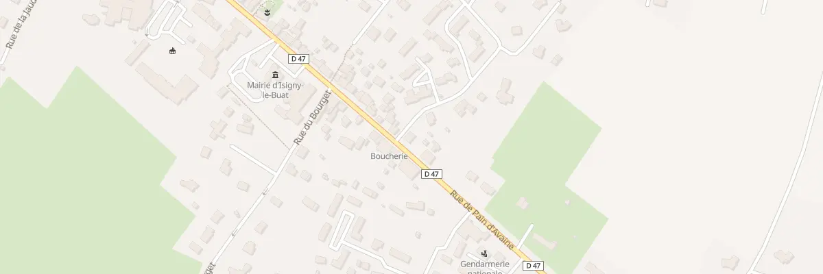 Plan du 61 Rue de Pain d’Avaine Isigny à Isigny-le-Buat
