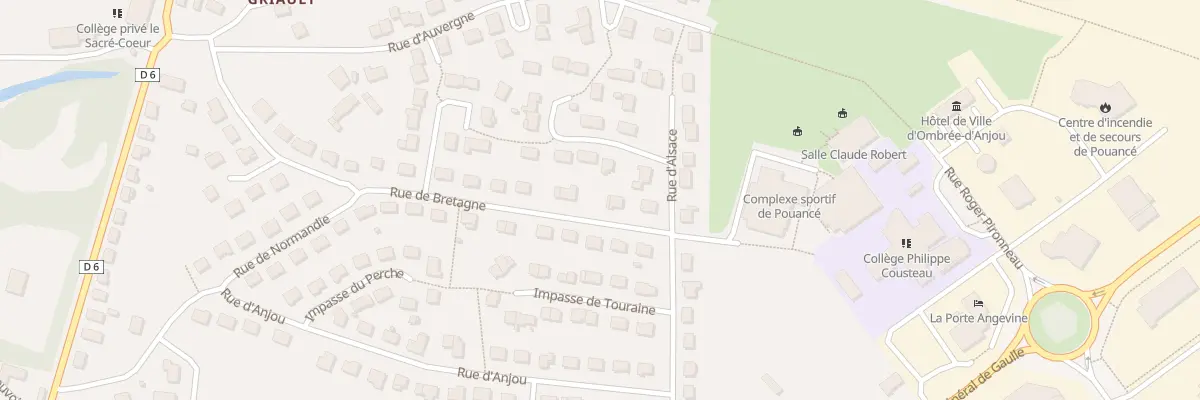 Plan du 25 Rue de Bretagne (Pouance) à Ombrée d’Anjou
