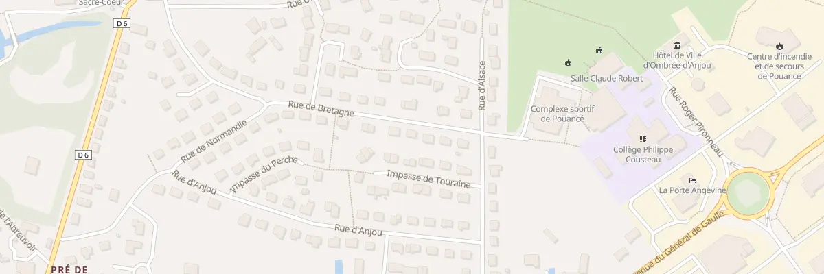 Plan du 30 Rue de Bretagne (Pouance) à Ombrée d’Anjou