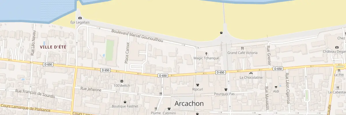 Plan du 22 Bd Marcel Gounouilhou à Arcachon
