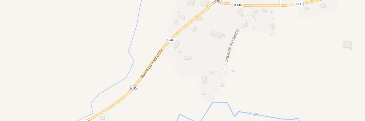 Plan du 9 Rte du Pont d’Oir La Mancellie à Isigny-le-Buat