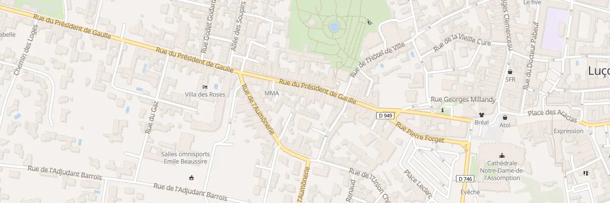 Plan du 21 Rue du Presid de Gaulle à Luçon