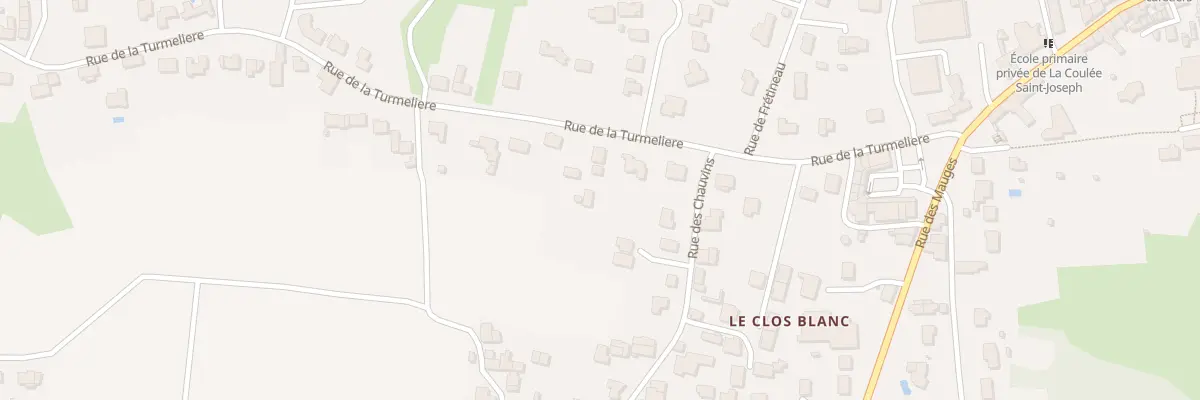 Plan du 291 Rue de la Turmeliere (Lire) à Orée d’Anjou