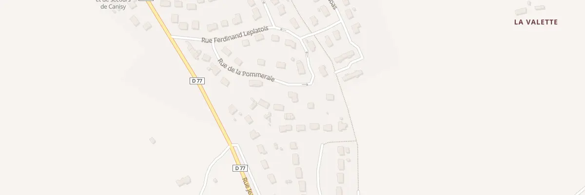Plan du 21 Rue de la Pommeraie à Canisy