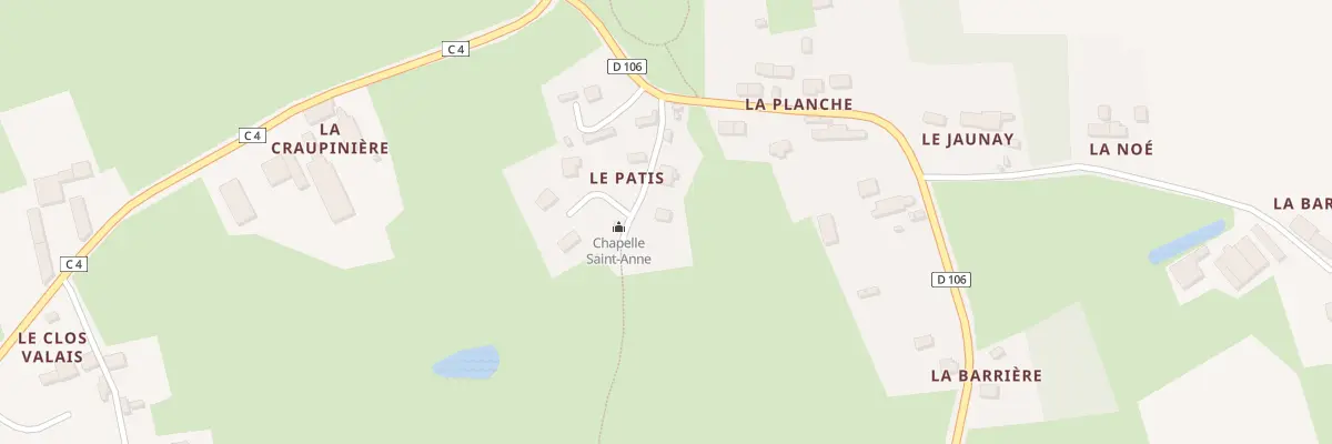 Plan du 5 Le Patis à La Selle-Guerchaise