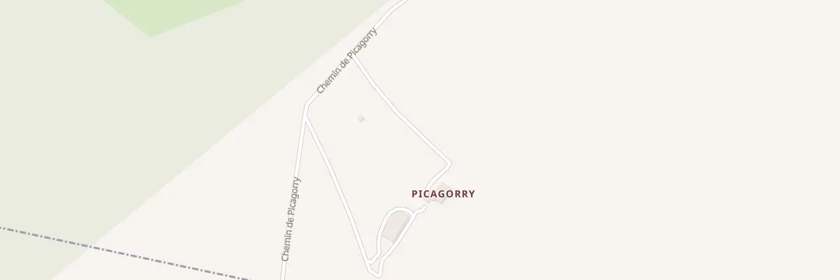Plan du 2205 Che de Picagorry à Orègue