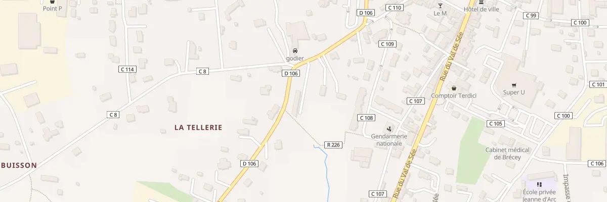 Plan du 5806A La Tellerie à Brécey