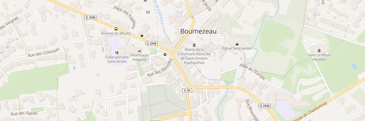 Plan du 3 Rue Jean Grolleau à Bournezeau