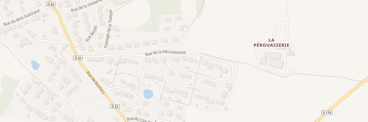 Plan du 28 Rue de la Perouasserie à Châtillon-en-Vendelais