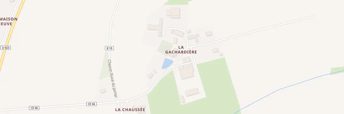 Plan du 76 La Gachardiere à Pouillé-les-Côteaux