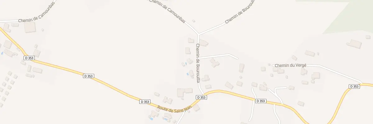 Plan du 101 Che de Bouroulia à Sames