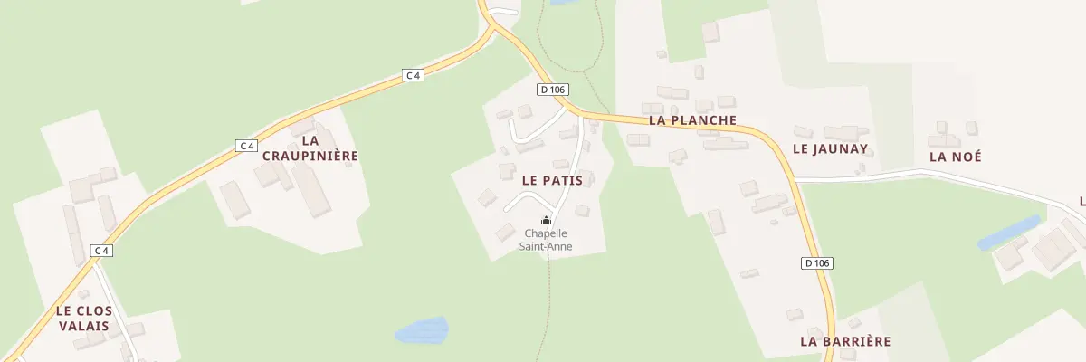 Plan du 4 Le Patis à La Selle-Guerchaise