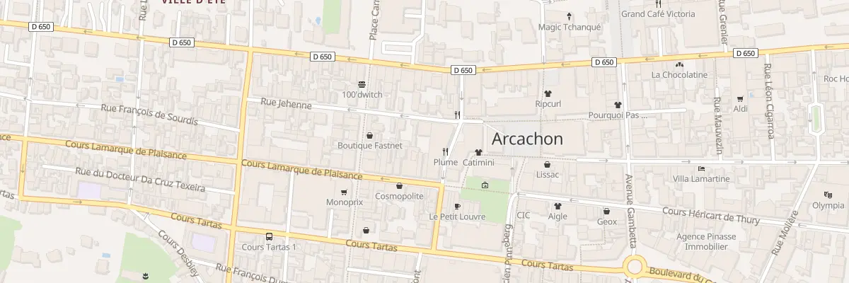 Plan du 20 Rue Jehenne à Arcachon