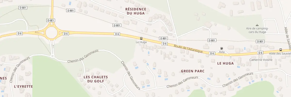 Plan du 65 Rte de l’Atlantique à Lacanau